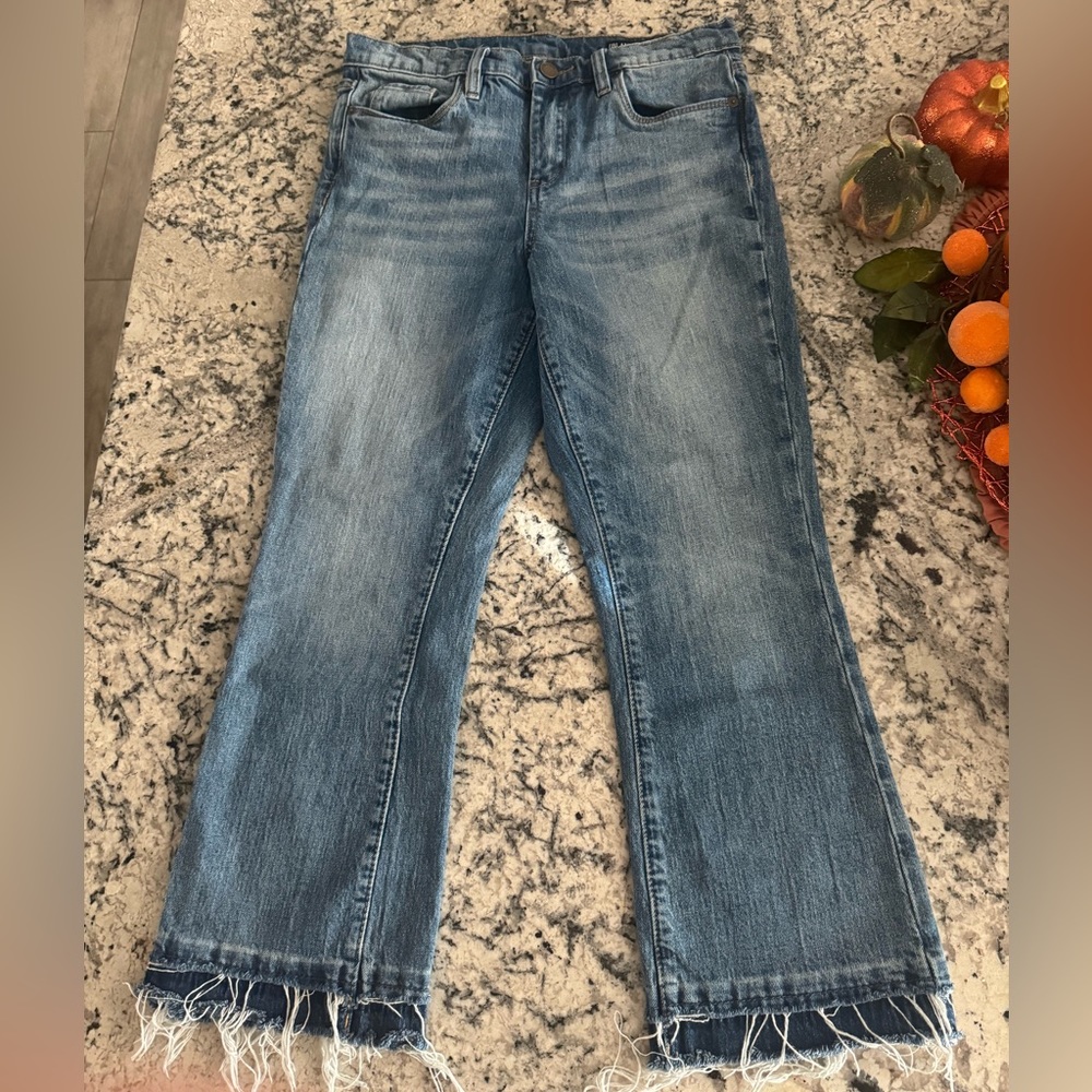 Blank NYC Womens 28 x25 The Varick Kick Flare Denim Medium Wash Blue Jeans 569™ - Picture 3 of 16